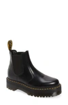 Dr. Martens' 2976 Quad Platform Chelsea Boot In Black/ Black