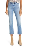 Frame Le Crop High Waist Mini Boot Jeans In Melville