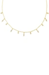 ADINAS JEWELS PAVÉ CHARM CHOKER,N15708GLD-162