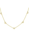 ADINAS JEWELS HEARTS STATION NECKLACE,N14848GLD-61