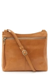 Hobo Cambel Leather Crossbody Bag In Honey