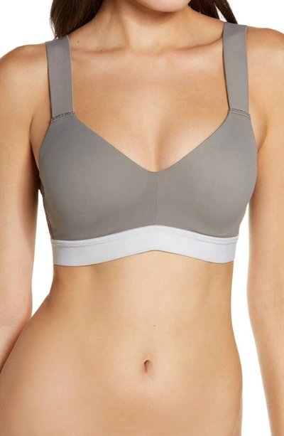 Natori Dynamic Convertible Medium-impact Sports Bra In Mineral / Mink