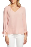 CECE TIE SLEEVE TOP,7029034