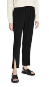 Theory Drawstring Jogger Pants With Split Hem In Black