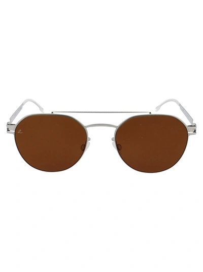 Mykita Ml04 Sunglasses In 526 Shinysilver/titangrey