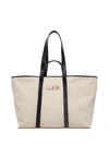 OFF-WHITE CANVAS COMMERCIAL TOTE,OWNA094R21FAB002.6125 6125 BEIGE RED