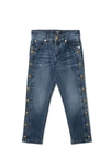 Balmain 5-pocket Jeans With Metal Buttons In Blue