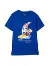 RALPH LAUREN BLUE T-SHIRT,322838244 002