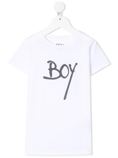 Douuod Teen Slogan-print T-shirt In White