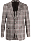 TAGLIATORE CHECK PRINT JACKET