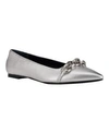 CALVIN KLEIN WOMEN'S ARLA CHUNKY CHAIN POINTY TOE DRESS FLATS WOMEN'S SHOES