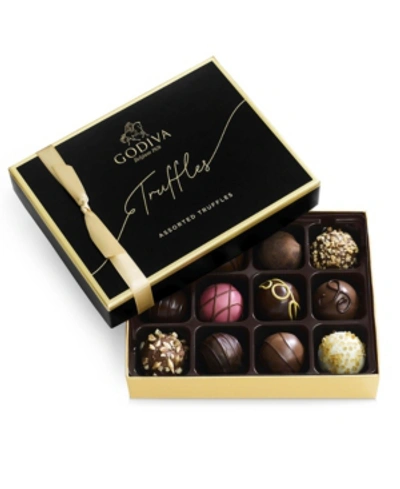 Godiva Signature Truffles Assorted Chocolate Gift Box 12 Piece