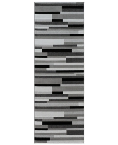 Abbie & Allie Rugs City Cit-2336 Light Gray 2'7" X 7'3" Runner Area Rug