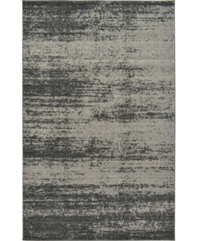 Bridgeport Home Lyon Lyo3 5' X 8' Area Rug In Dark Gray