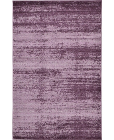 Bridgeport Home Lyon Lyo3 5' X 8' Area Rug In Violet