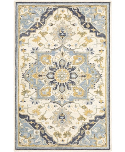 Jhb Design Garden Gar02 Blue 3'6" X 5'6" Area Rug