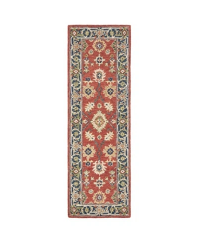 Jhb Design Garden Gar04 Red 2'6" X 8' Runner Rug