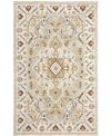 JHB DESIGN GARDEN GAR03 IVORY 3'6" X 5'6" AREA RUG