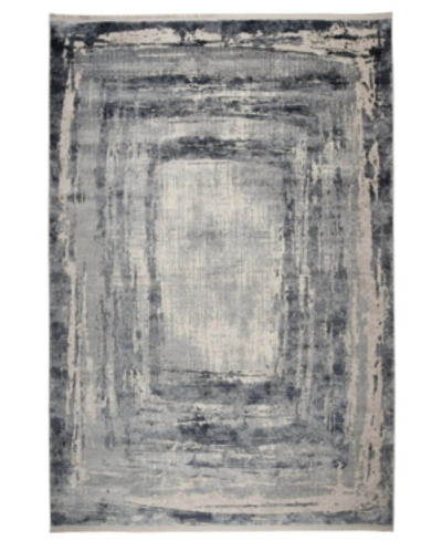 Luxacor Cali Cal-02 5' X 7'7" Area Rug In Blue