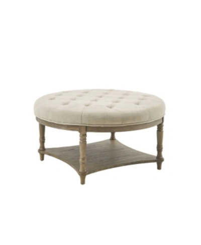 Martha Stewart Collection Cedric Accent Ottoman In Natural