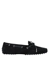 Tod's City Heaven Suede Loafers In Black