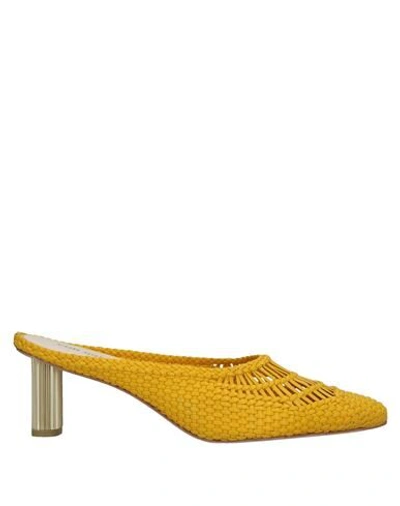 Cult Gaia Mules In Yellow