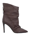 Patrizia Pepe Ankle Boots In Dark Brown