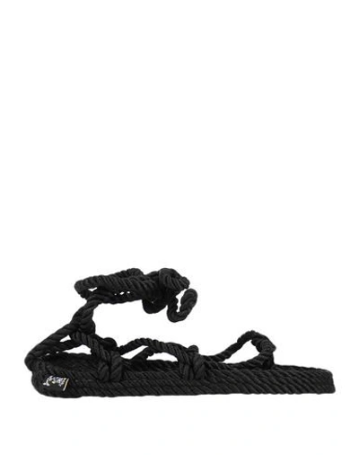 Nomadic State Of Mind Toe Strap Sandals In Black