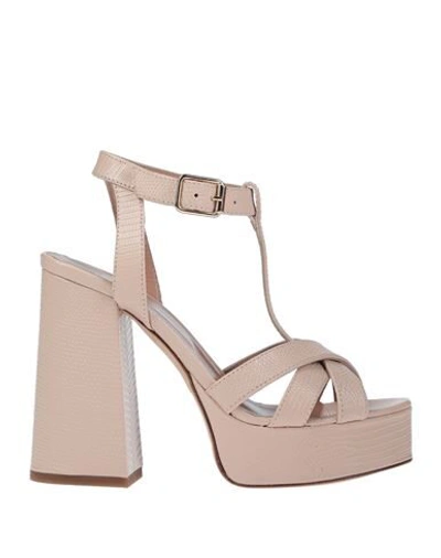 Twinset Sandals In Pale Pink