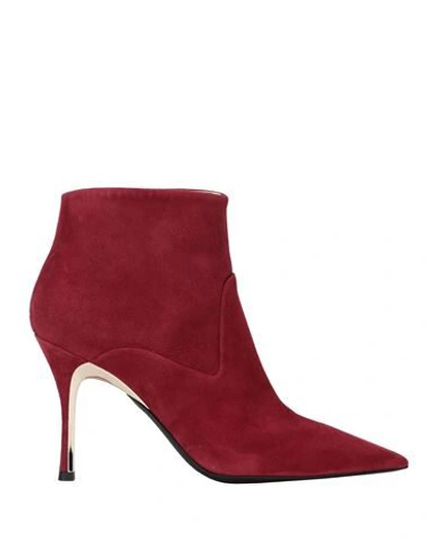 Furla Ankle Boots In Red