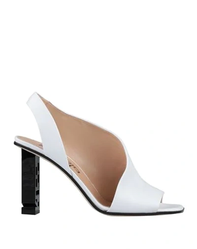 Sergio Rossi Sandals In White