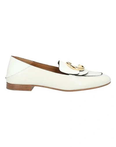 Chloé Loafers In Ivory