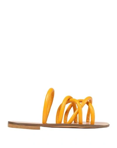 8 By Yoox Sandals In Yellow