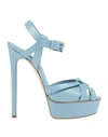 Casadei Sandals In Sky Blue