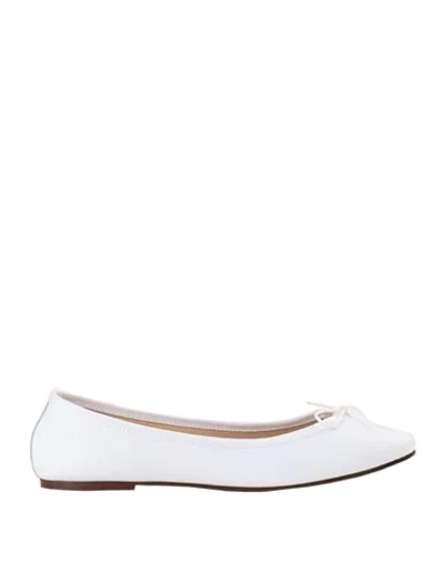 Ballerette Ballet Flats In White