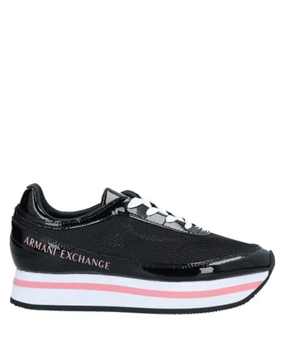 Armani Exchange Sneakers In Black