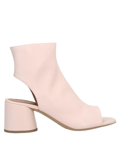 Emporio Armani Ankle Boots In Pink