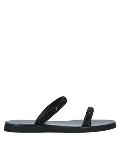 Emporio Armani Sandals In Black