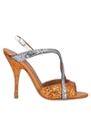 Emporio Armani Sandals In Orange