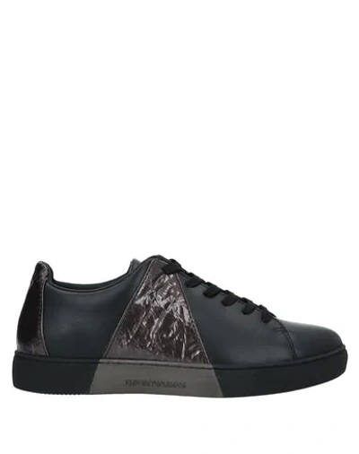 Emporio Armani Sneakers In Brown