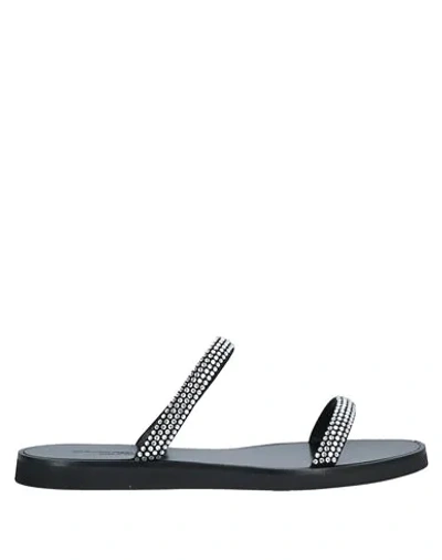 Emporio Armani Sandals In Black