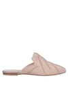 Anna Baiguera Woman Mules & Clogs Light Pink Size 7 Soft Leather