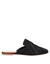 Anna Baiguera Exposed Seam Mules In Black