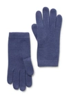 Portolano Solid Cashmere Gloves In Dty Indigo