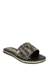 Juicy Couture Yippy Slide Sandal In Leopard Beads