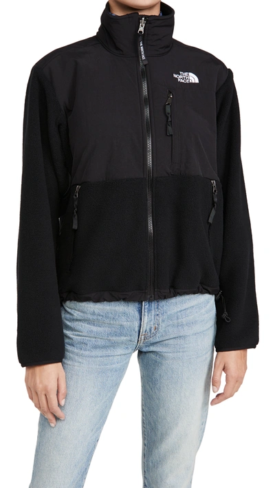 The North Face Denali 2 Printed Fleece And Shell Jacket In Black
