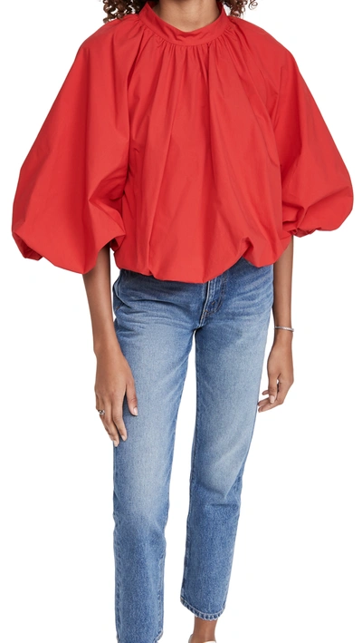 Edit Cape Detail Top In Red