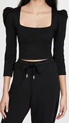 Port De Bras Kaia Top In Black