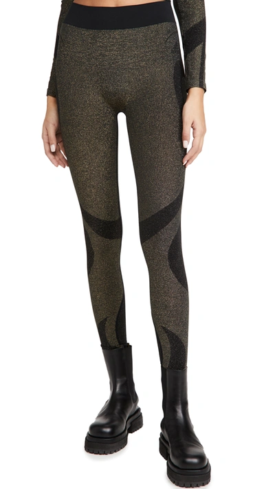 Wolford X Adidas Studio Motion Leggings - Black/gold - Size S