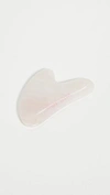 Skin Gym Rose Quartz Crystal Sculpty Heart Gua Sha Facial Tool In Rose Quartz